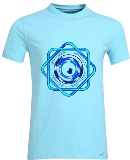 PIMA REGULAR COTTTON T-SHIRTS (AQUA BLUE)